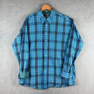 Cinch Shirt Mens XL  Blue Plaid Western Cowboy Ranch Rodeo Casual Flip Cuff